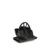 The Attico Black Calf Leather Bos Taurus Handbag